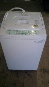 福山市新市町付近で洗濯機の回収