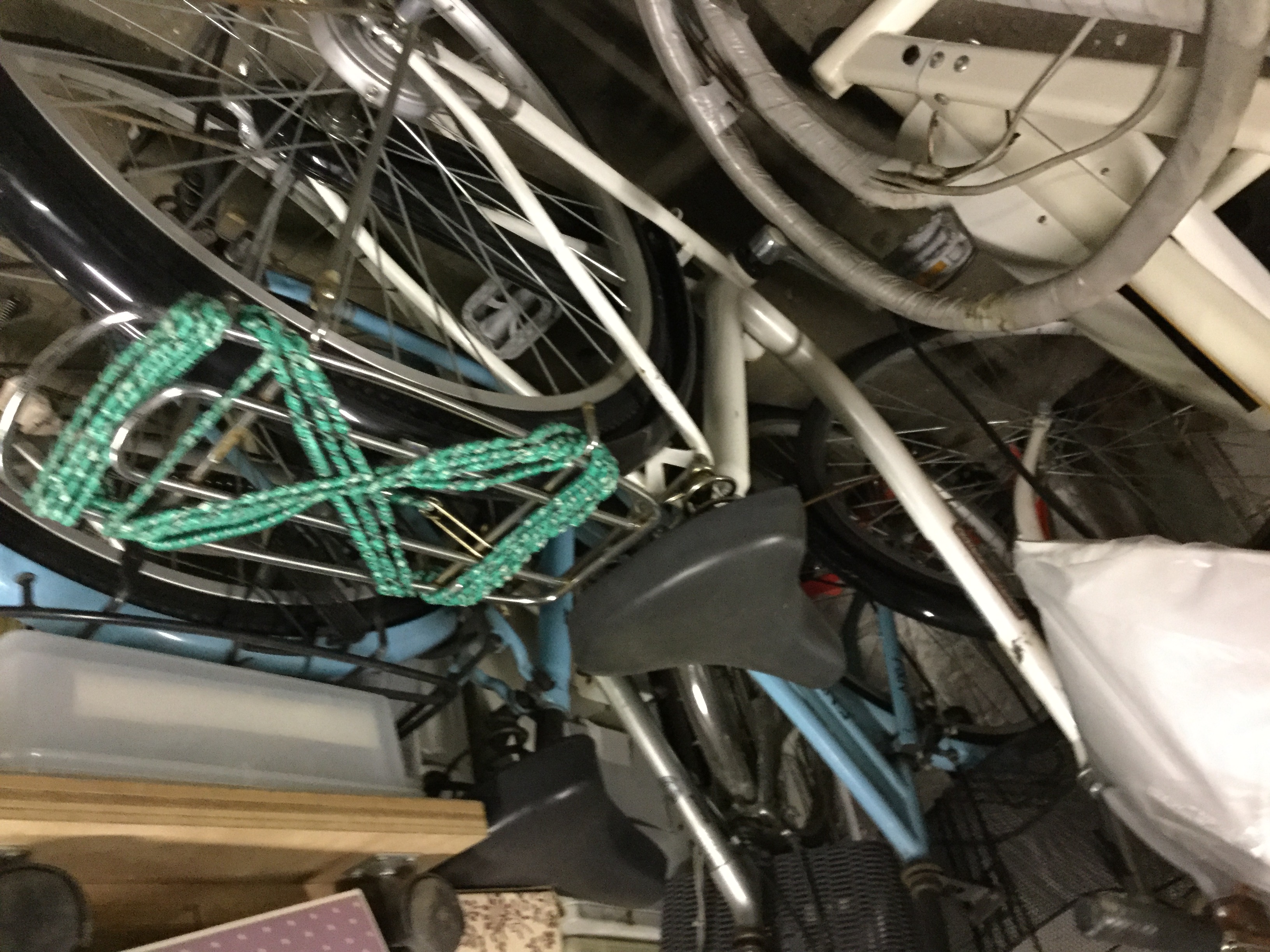 福山市神辺町で回収した粗大ゴミの自転車