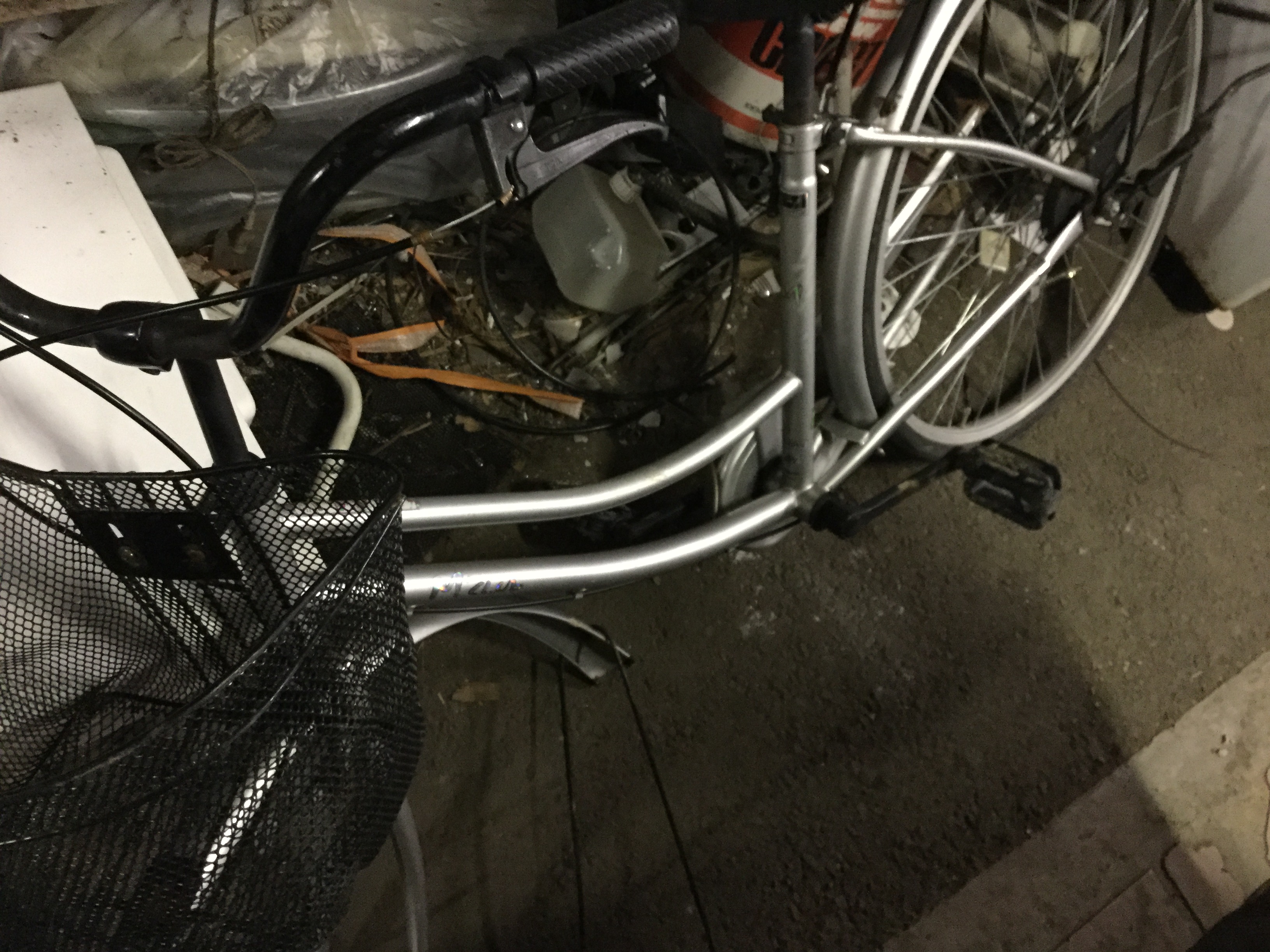 福山市水吞町で回収した自転車
