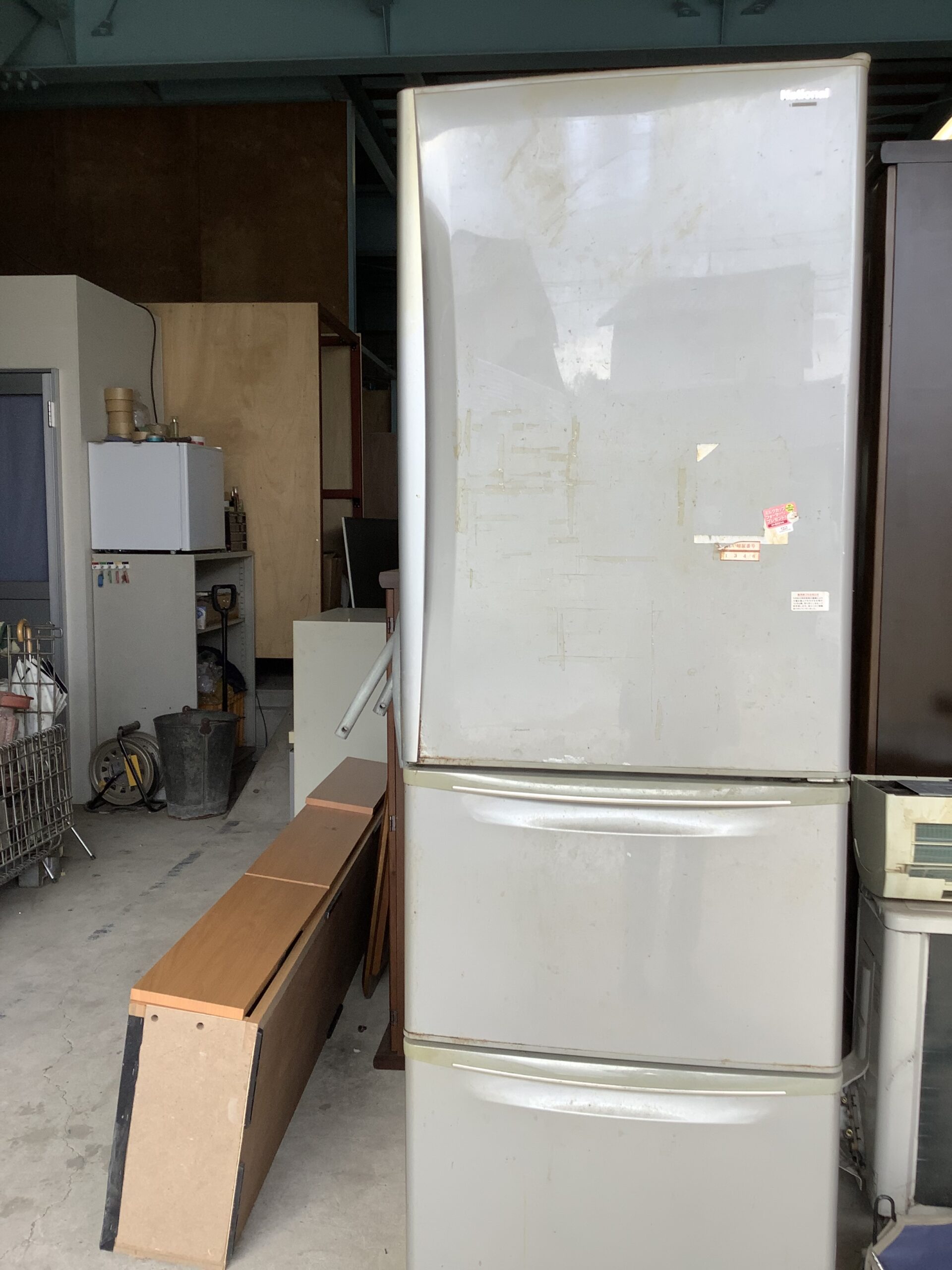 福山市今津町で回収した冷蔵庫