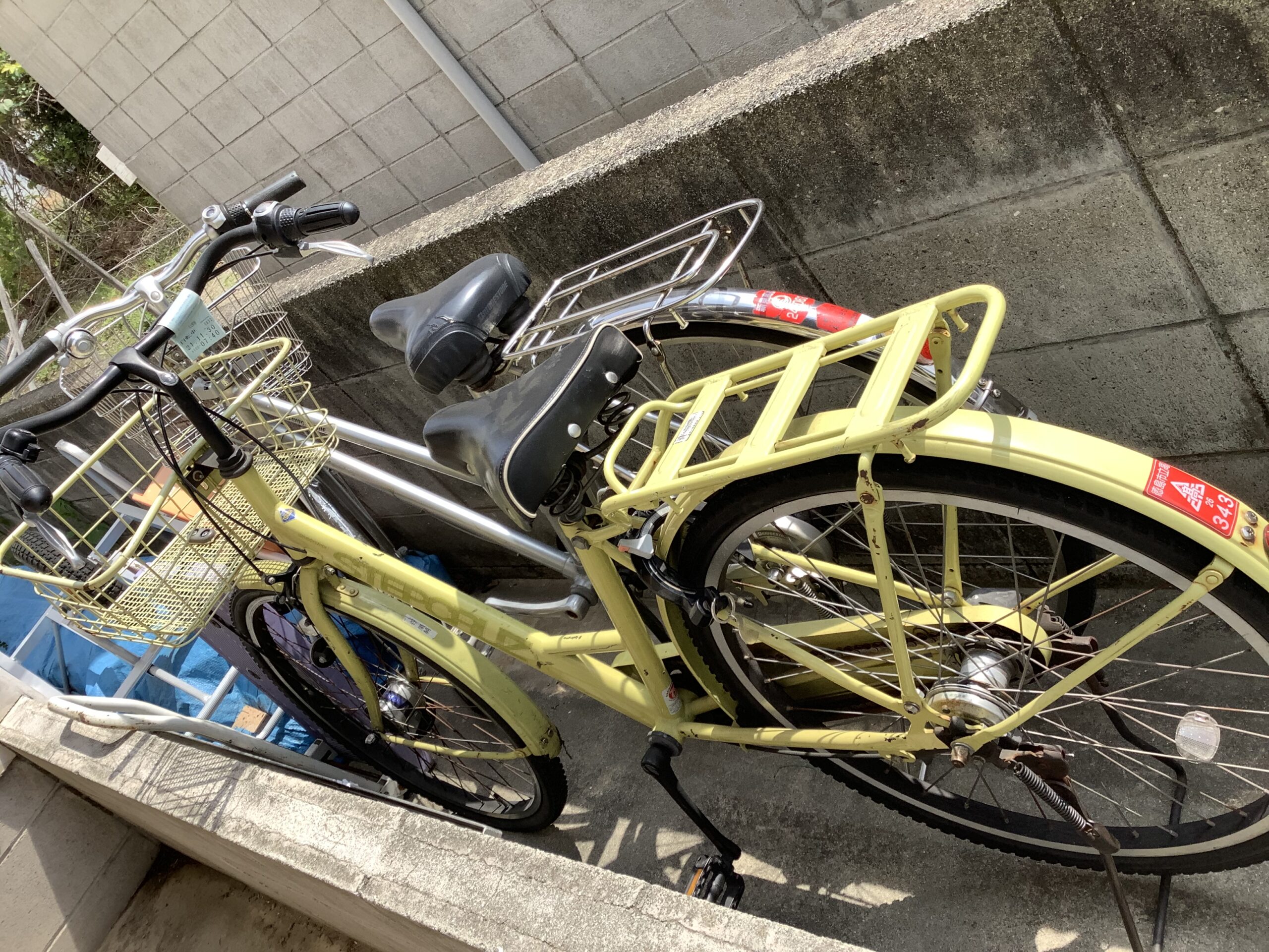 福山市明神町で回収した自転車
