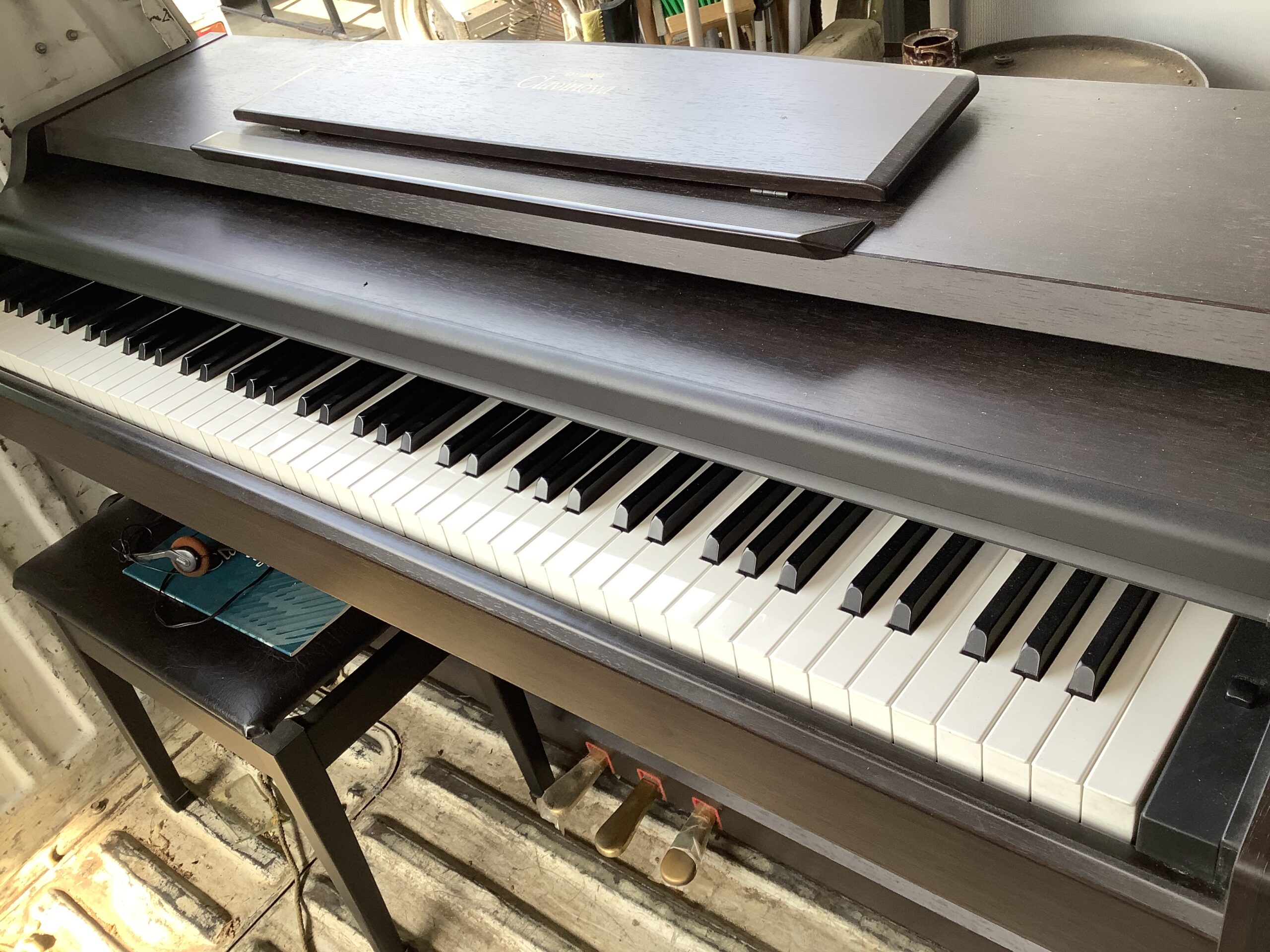 福山市川口町で回収した電子ピアノ