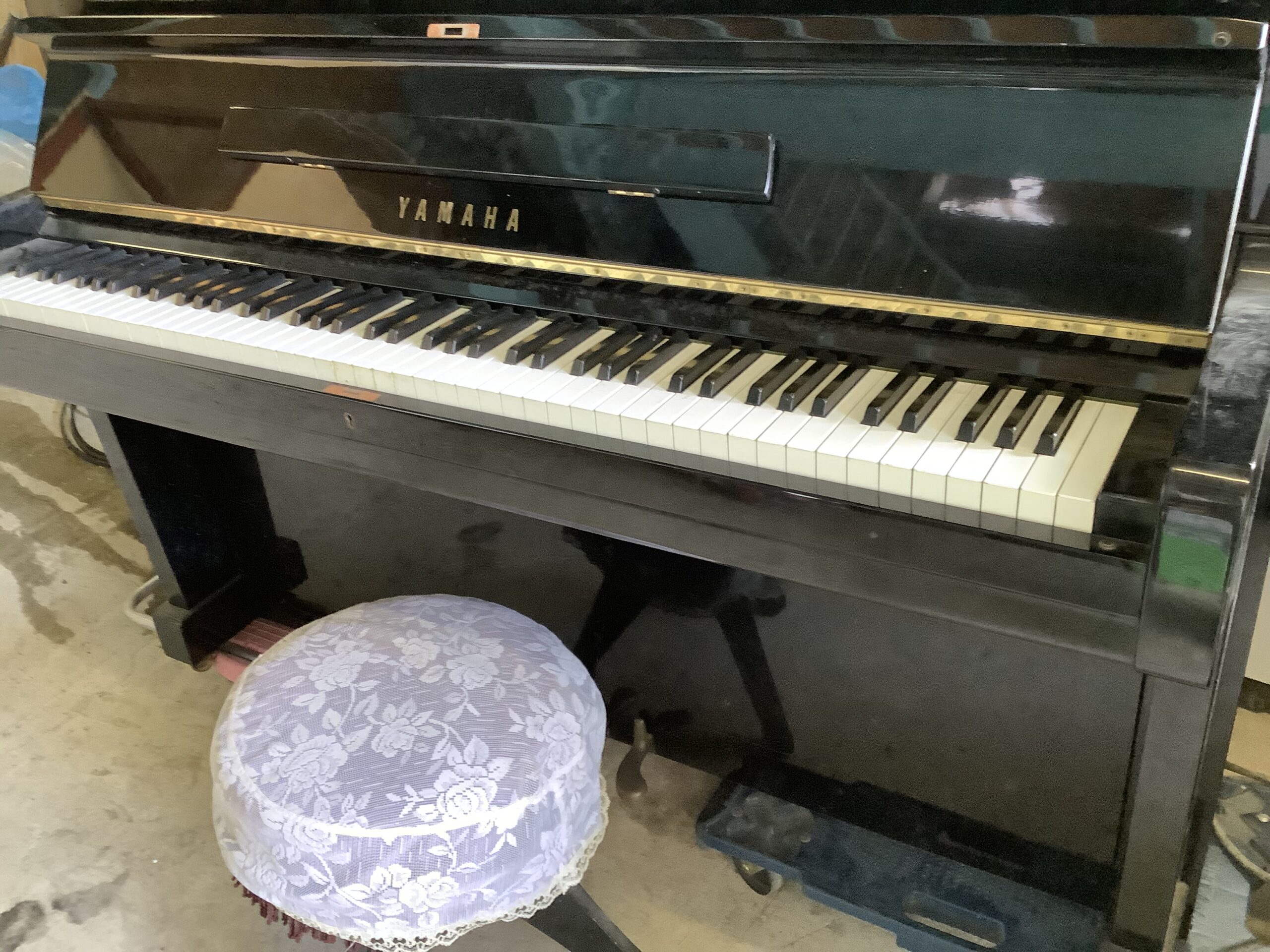 福山市春日町で回収したピアノ
