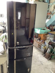 福山市金江町で回収した冷蔵庫