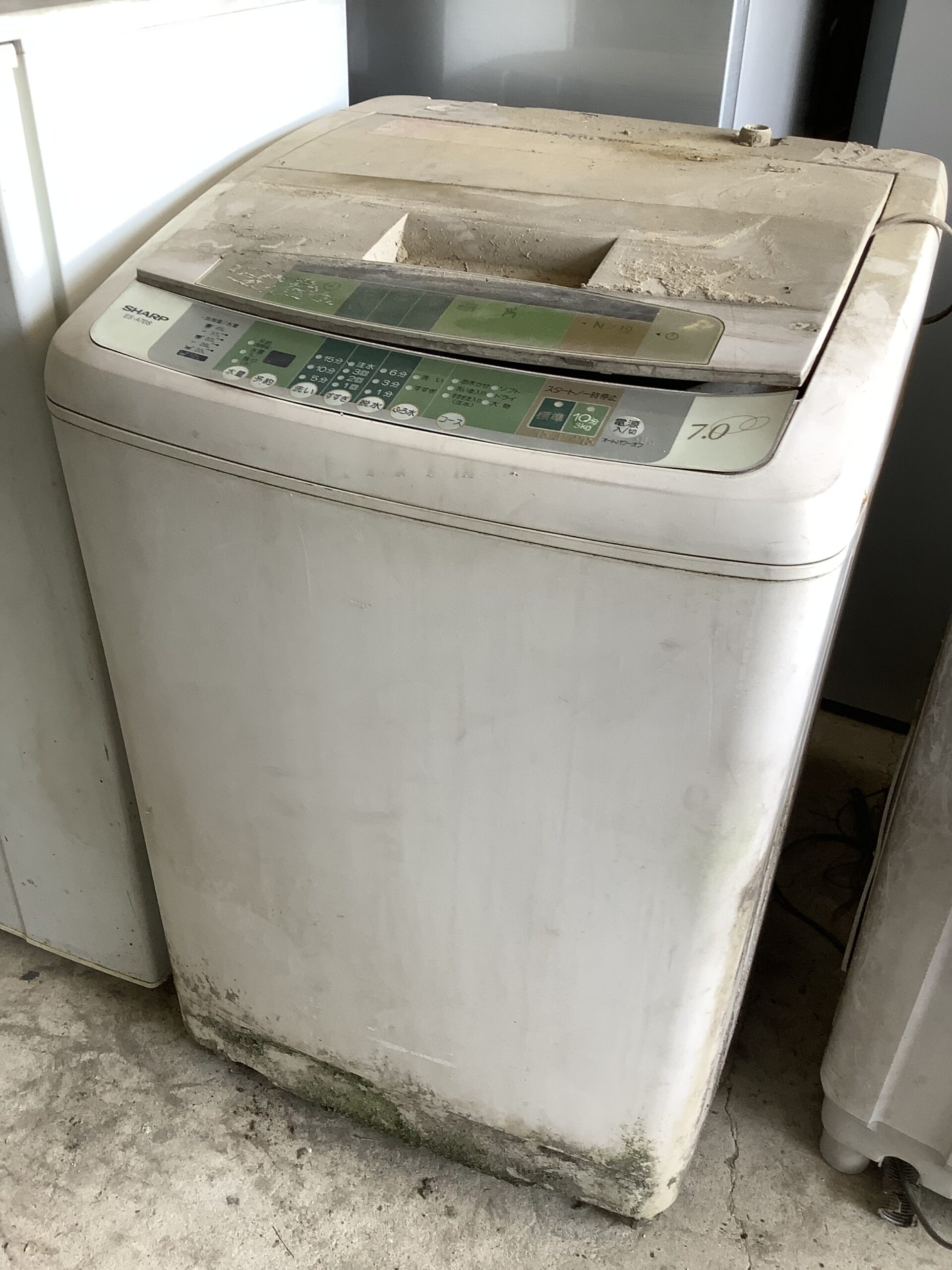 福山市沼隈町で回収した洗濯機