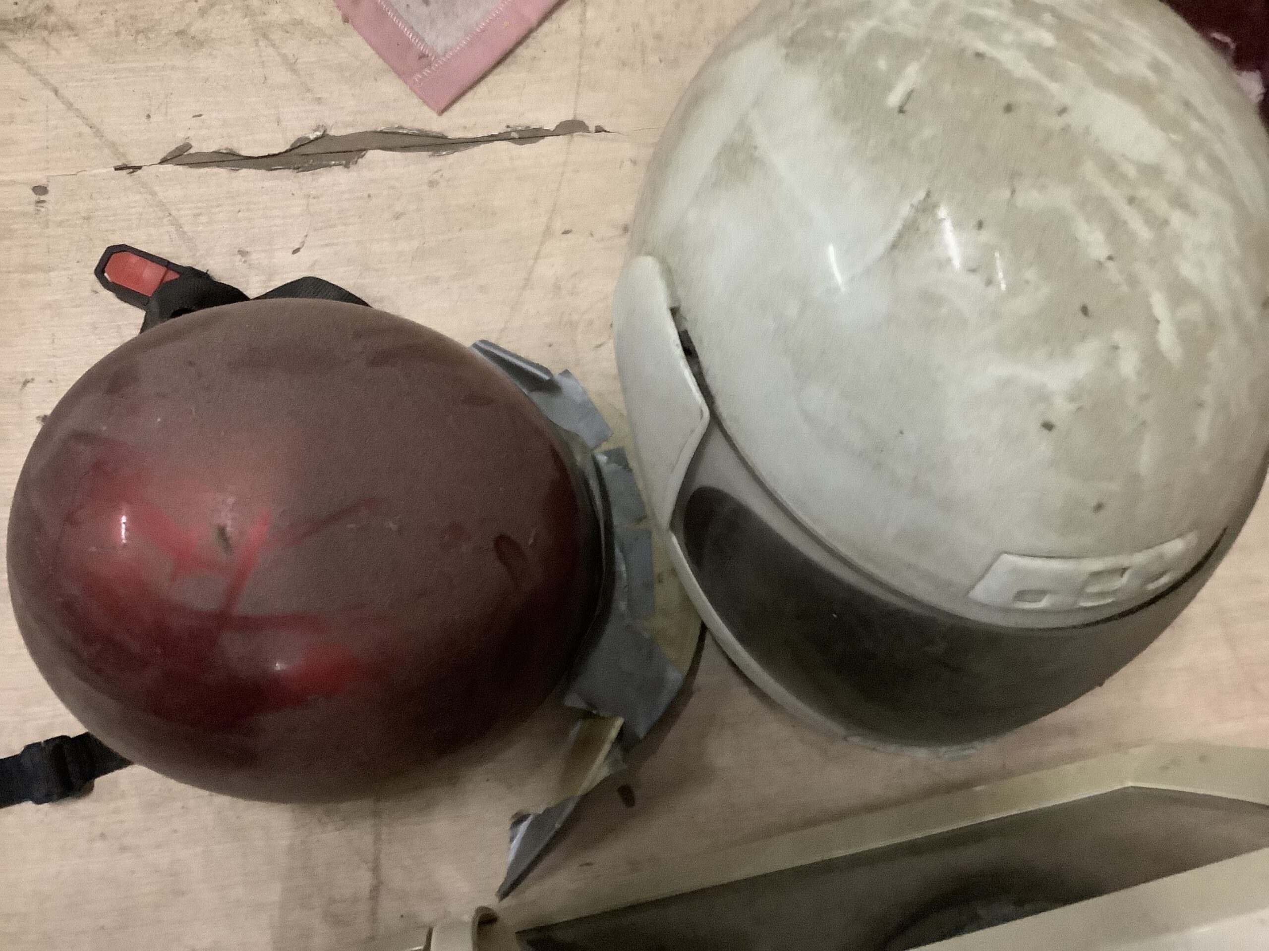 福山市駅家町で回収したヘルメット