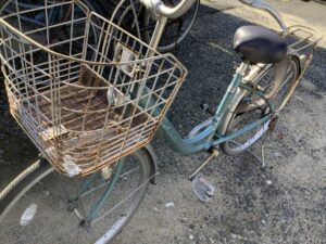 福山市明神町で処分した自転車