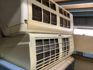 竹原市でエアコンの取り外しから引き取りまでさせて頂きました。