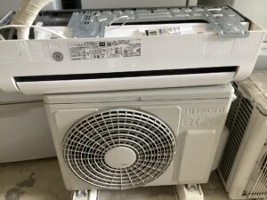 神石高原町でエアコンの取り外しから処分までさせて頂きました。