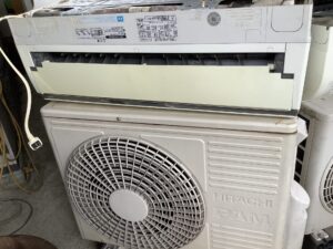 広島県神石高原町で取り外し処分したエアコン