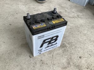 竹原市でバッテリーの引き取りから処分までさせて頂きました。