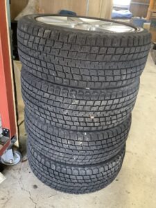 尾道市でタイヤの回収から処分までさせて頂きました。