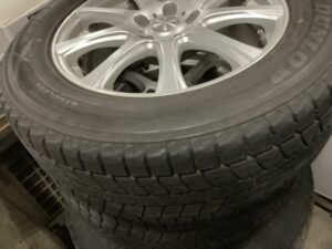 庄原市でタイヤの引き取りから処分までさせて頂きました。