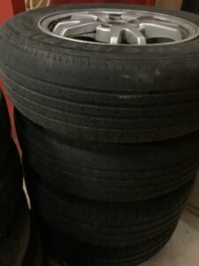 世羅郡世羅町でタイヤの回収から処分までさせて頂きました。