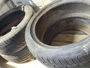 世羅郡世羅町でタイヤの引き取りから処分までさせて頂きました。