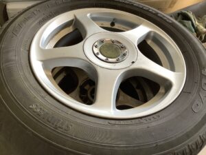 世羅郡世羅町でタイヤの回収から処分までさせて頂きました。