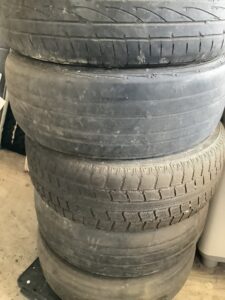 世羅郡世羅町でタイヤの引き取りから処分までさせて頂きました。