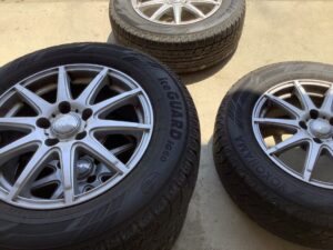 三次市でタイヤの引き取りから処分までさせて頂きました。