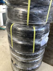 三次市でタイヤの引き取りから処分までさせて頂きました。