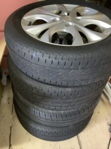 三原市でタイヤの引き取りから処分までさせて頂きました。