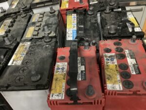 神石高原町でバッテリーの引き取りから処分までさせて頂きました。