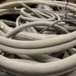 庄原市でエアコンの取り外しから回収までさせて頂きました。