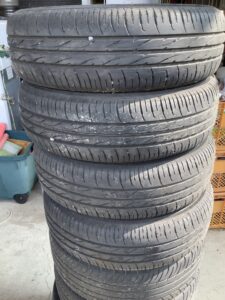 庄原市でタイヤの引き取りから処分までさせて頂きました。