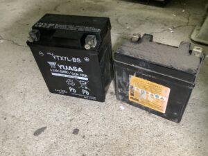 神石高原町でバッテリーの引き取りから処分までさせて頂きました。