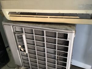 広島県府中市で取り外し回収から処分までしたエアコン