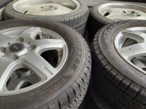 福山市千田町でアルミタイヤの回収から処分までさせて頂きました。