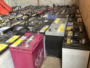 福山市でバッテリーの引き取りから処分までさせて頂きました。