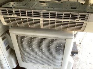 世羅郡世羅町でエアコンの取り外しから回収までさせて頂きました。