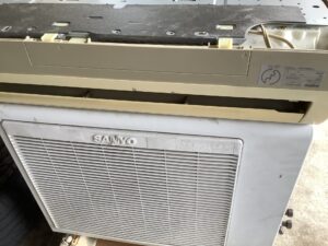 三原市でエアコン回収から処分までさせて頂きました。