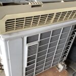 世羅郡世羅町でエアコンの取り外しから回収までさせて頂きました。