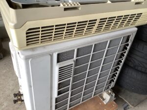 世羅郡世羅町でエアコンの取り外しから回収までさせて頂きました。