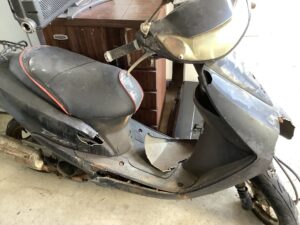 尾道市でバイクの引き取りから処分までさせて頂きました。