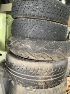 広島県尾道市で引き取り回収から処分までしたタイヤ