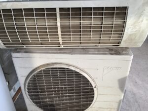 福山市神辺町で取り外し回収から処分までしたエアコン