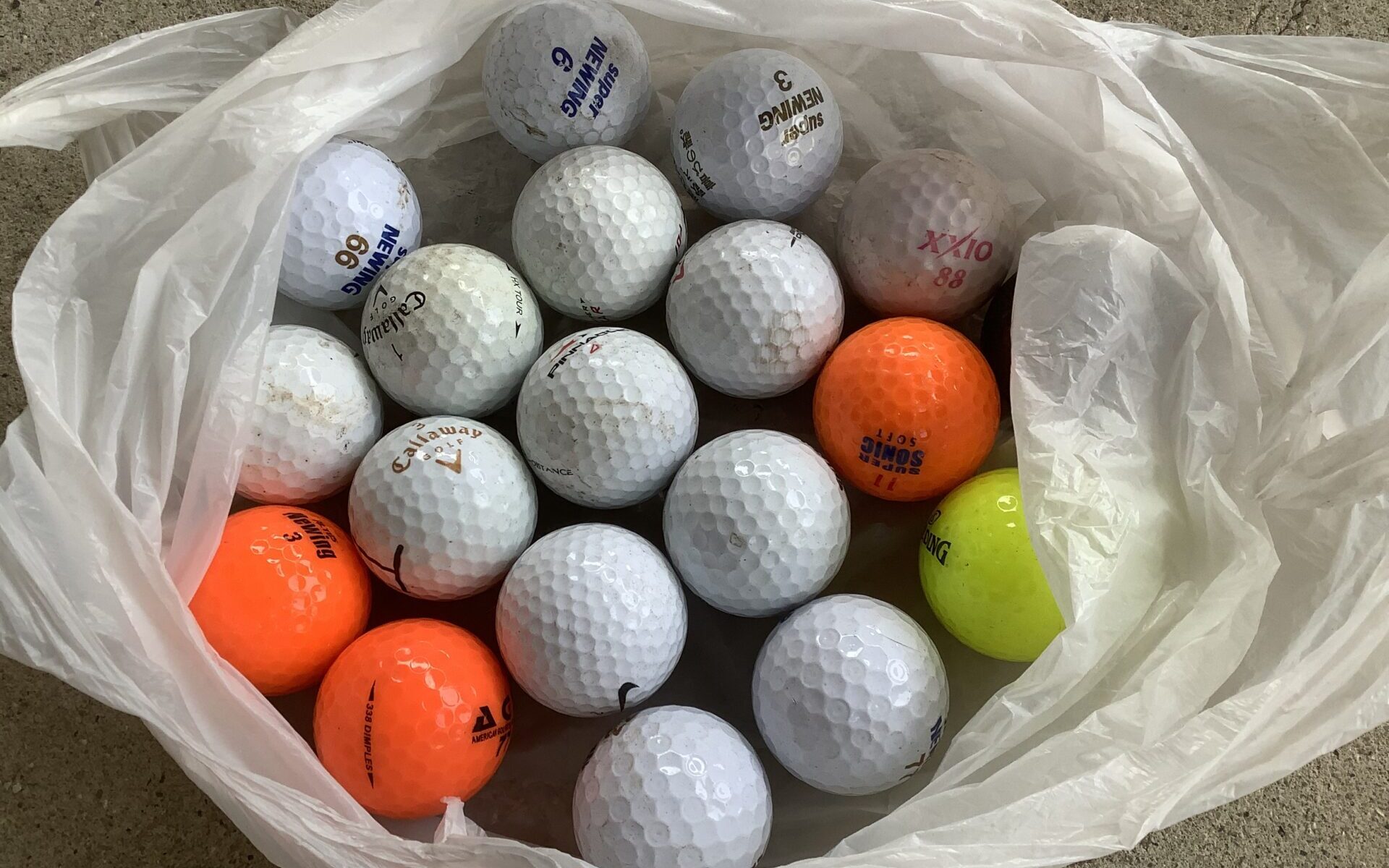 広島県尾道市で引き取り回収から処分までした不用品のゴルフボール