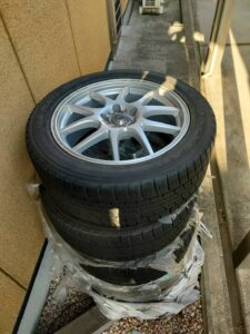 福山市元町でタイヤの引き取りから処分までさせて頂きました。