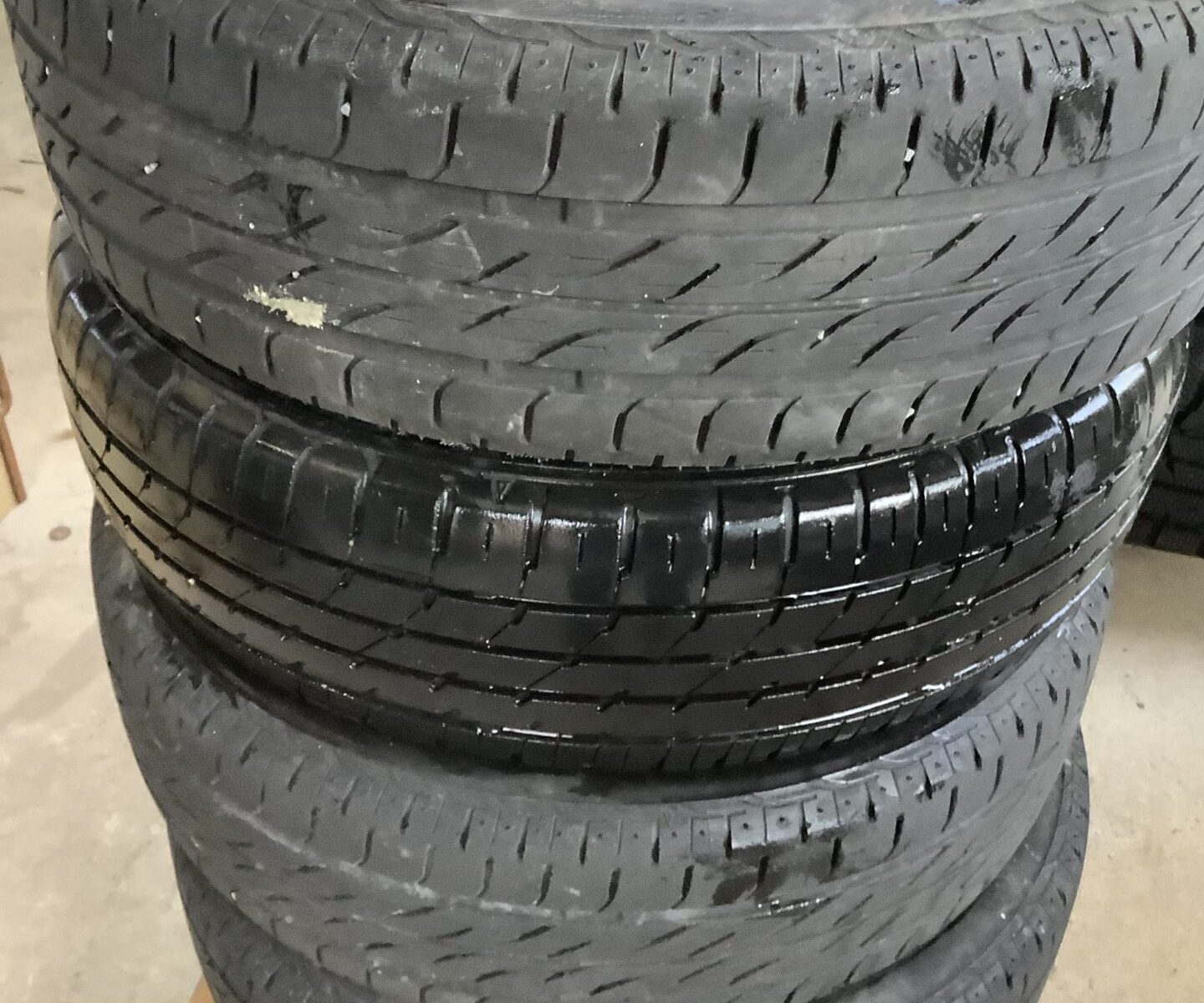 福山市神辺町で引き取り回収から処分までしたアルミタイヤ