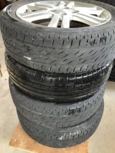 福山市神辺町で引き取り回収から処分までしたアルミタイヤ