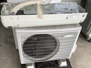 広島県府中市で取り外し回収から処分までしたエアコン