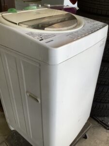 三次市有原町で洗濯機の引き取りから処分までさせて頂きました。
