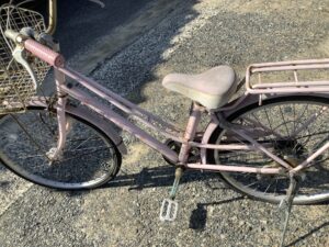 福山市三之丸町で自転車の引き取りから処分までさせて頂きました。