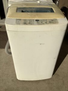 竹原市福田町で洗濯機の引き取りから処分までさせて頂きました。