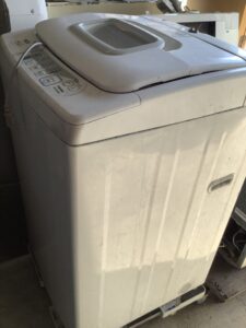三原市西野町で洗濯機の回収から処分までさせて頂きました。