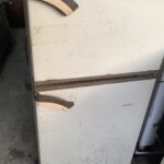 三次市青河町で冷蔵庫の回収から処分までさせて頂きました。