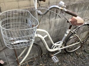 竹原市田ノ浦で自転車の回収から処分までさせて頂きました。