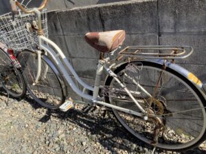 竹原市東野町で自転車の回収から処分までさせて頂きました。